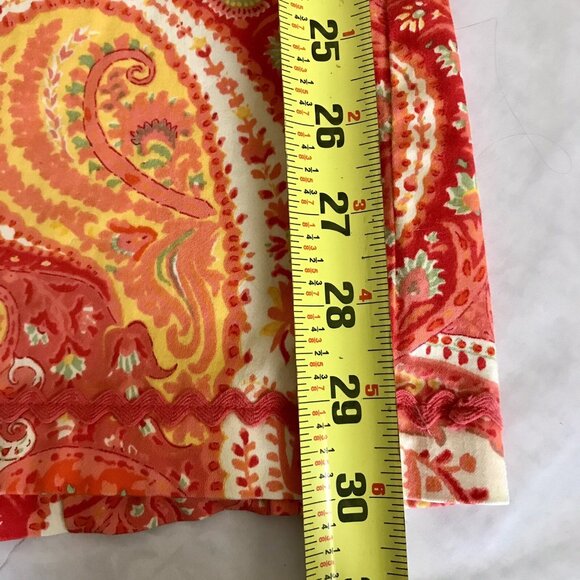 Moda International Size 2 Retro Paisley Print Strapless Tie Back - Picture 8 of 10